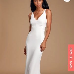 Lulus Melora white gown